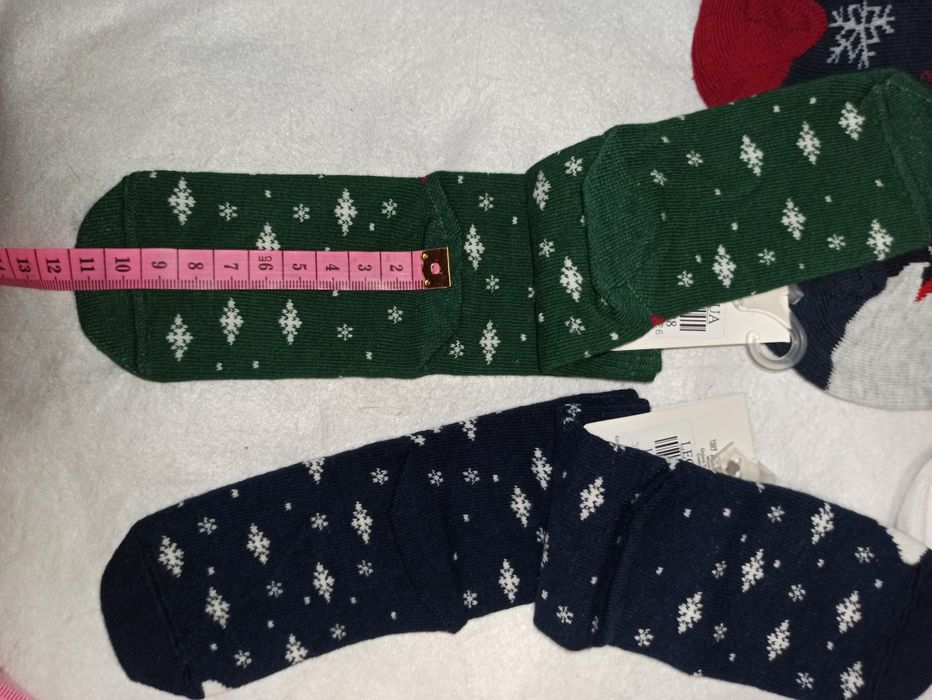 NOWE. Skarpetki świąteczne z ekologiczną bawełną r 23-26