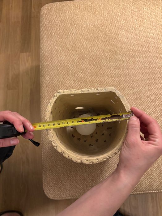 Lampa i dwa kinkiety z giny