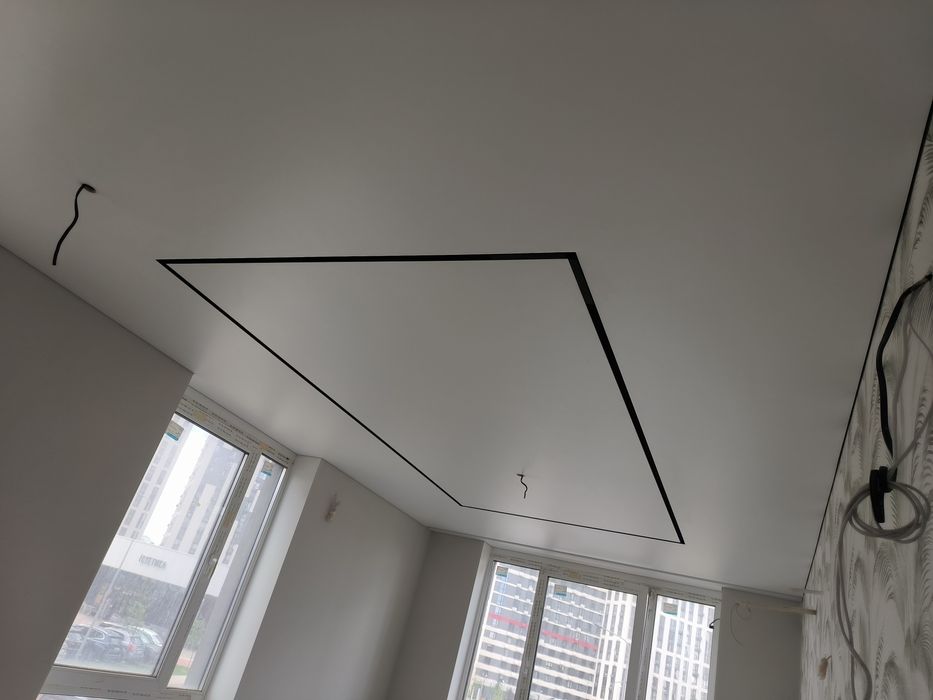 Встановлюємо натяжні стелі, натяжные потолки