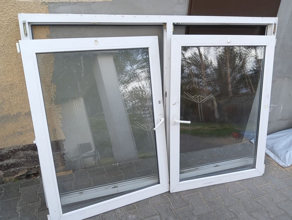 Okno białe PCV  200 cm x 150 cm