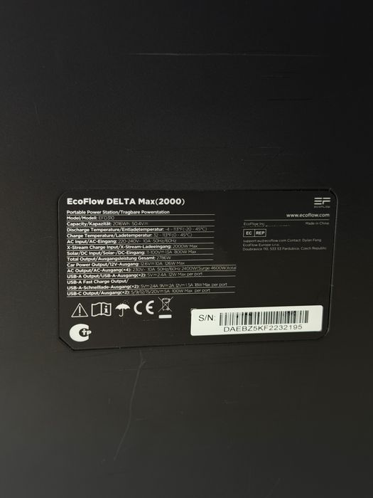 EcoFlow DELTA Max 2000 (2016 Вт·год)