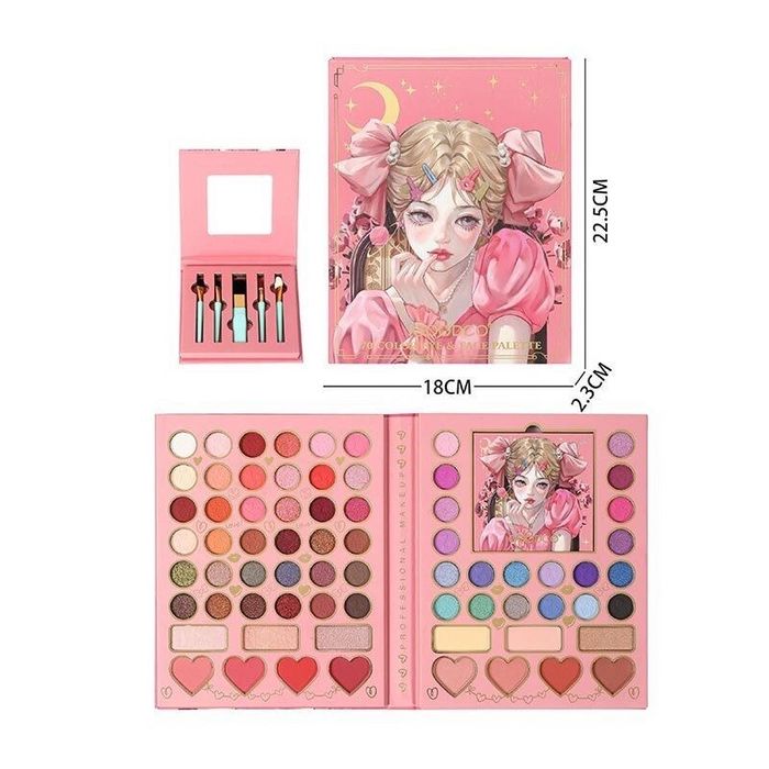 Набір косметики з пензликами та дзеркальцем, два види (див. фото)