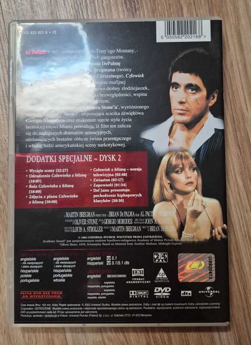 Człowiek z blizną dvd edycja specjalna PL