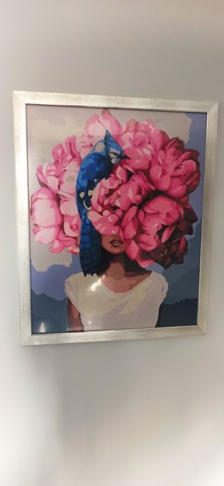 Obraz w srebrnej ramie