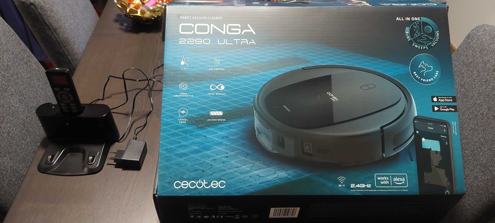 robô de aspiração conga 2290 Ultra praticamente novo