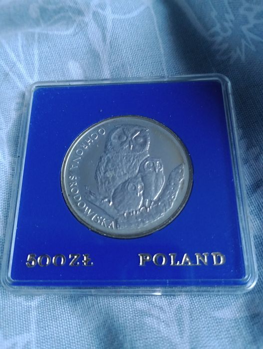 500 złotych - Ochrona środowiska - Sowa z młodymi