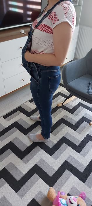 Ogrodniczki jeansowe rozm. 27