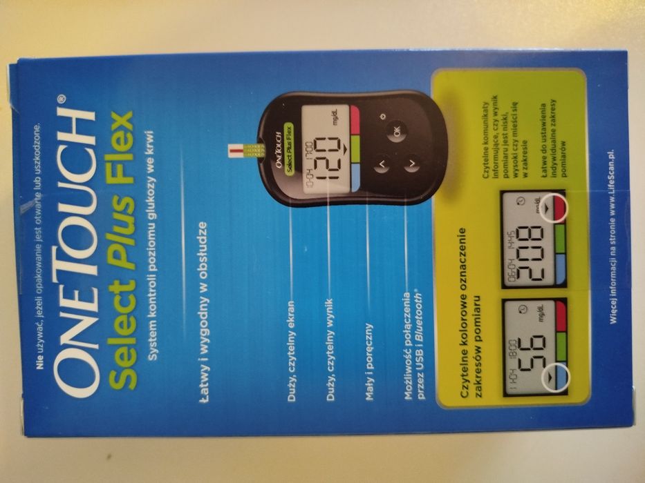 Glukometr One touch Select Plus z paskami