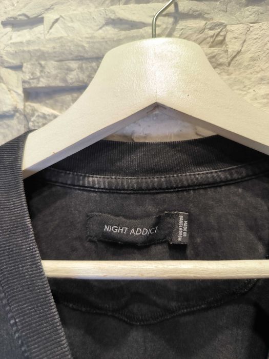 Koszulka Night Addict Czarna Vintage T-Shirt