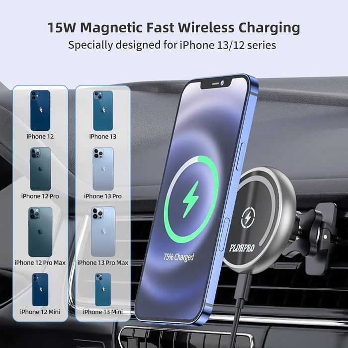 Magnetyczny uchwyt ładowarka samochodowa 15W