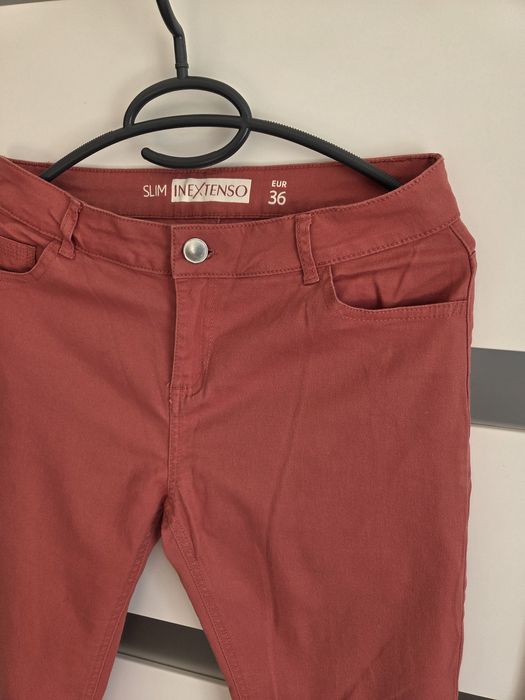 Spodnie slim ceglaste In Extenso r.36 S
