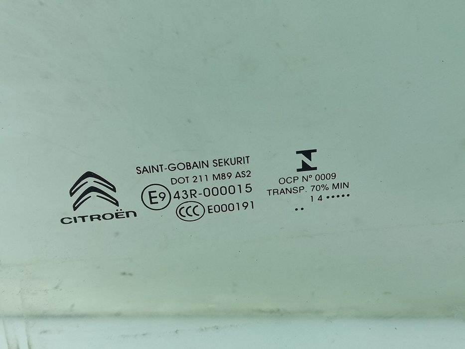 Vidro porta trás esquerdo CITROËN C4 Grand Picasso II (DA_, DE_)