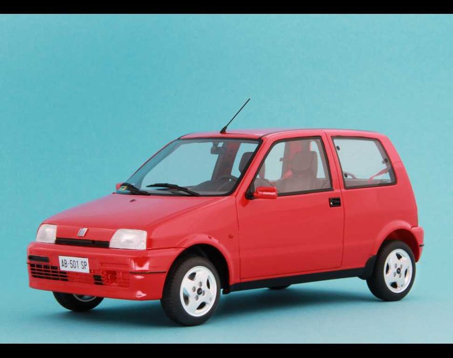 Model 1:18 Laudoracing-Model Fiat Cinquecento Sporting 1994 red LM152B