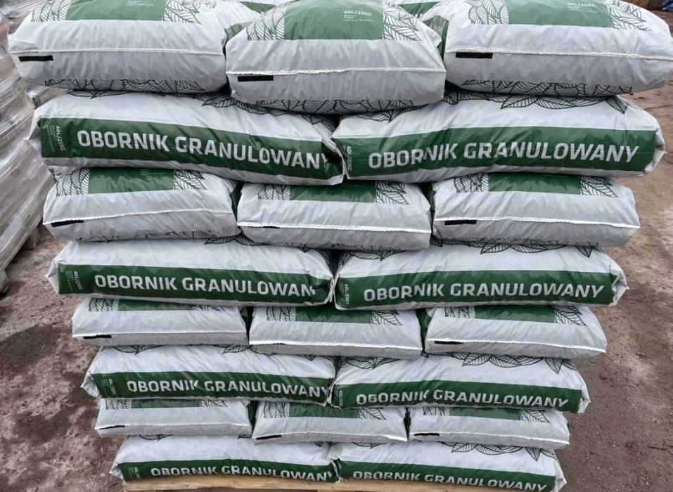 NATURALNY Nawóz OBORNIK bydlęcy granulowany 25kg ( 40 l )