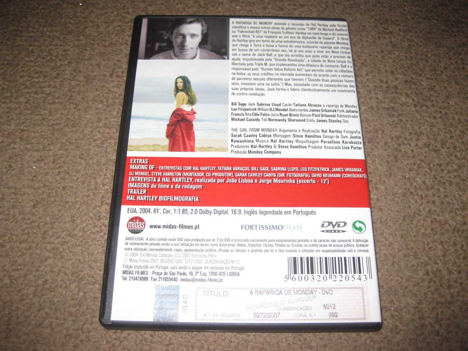 DVD "A Rapariga de Monday" de Hal Hartley/Raro!