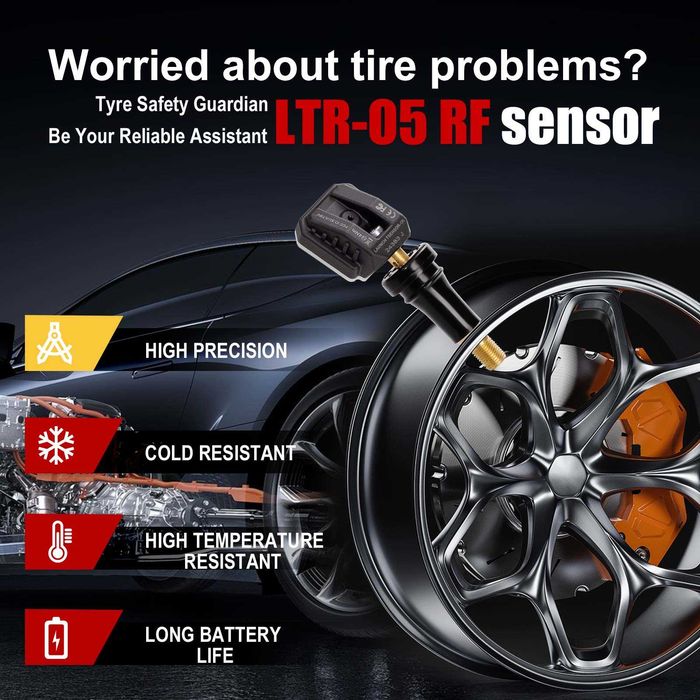LAUNCH Válvulas TPMS Metal X431 TPMS RF-Sensor Máquinas Launch (NOVO)