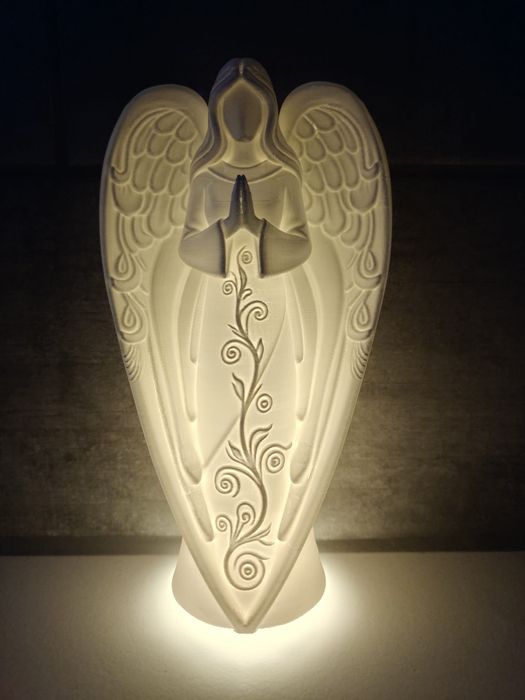 Aniołek z poświatą - figurka podświetlana