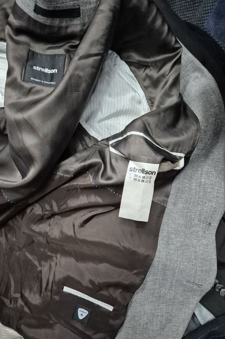 STRELLSON roz. 106 XL męski garnitur premium grupa boss wełna+Bawełna