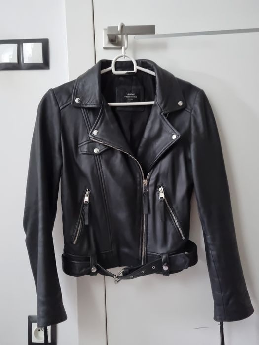 Kurtka z naturalnej skory ZARA