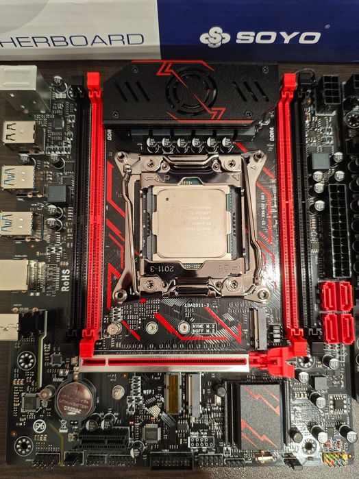 Комплект 2011v3 x99 BSF + 2650v3 /модуль TPM 2.0 2660v4 ОЗУ 16Gb DDR4