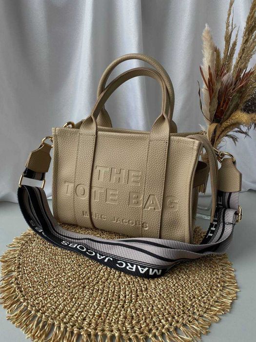 Torba damska shopper MJ Tote Bag Mini Beige duza damska torebka