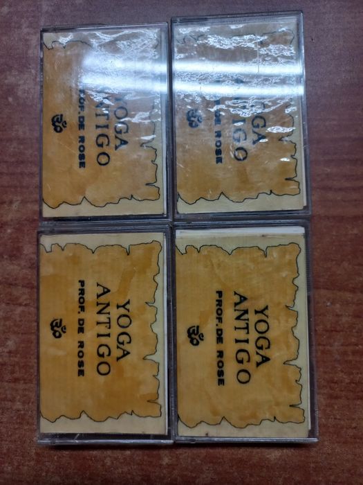 4x Cassetes yoga antigo professor de rose