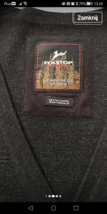 Męski sweter rozpinany
