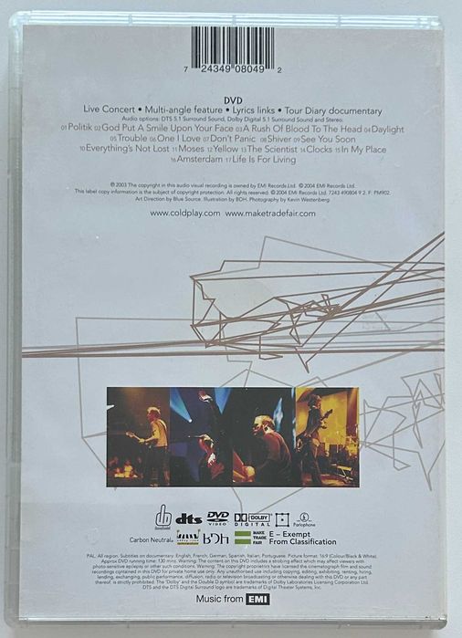 Coldplay - Live 2003 - DVD64739683929219122
