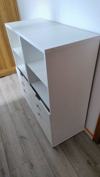 2x Ikea Stuva komoda dziecięca biała