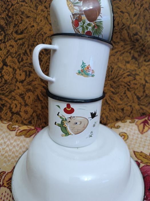 Винтажная эмалированная посуда времён ссср