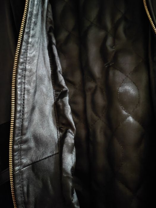 Плащ кардиган кожаный