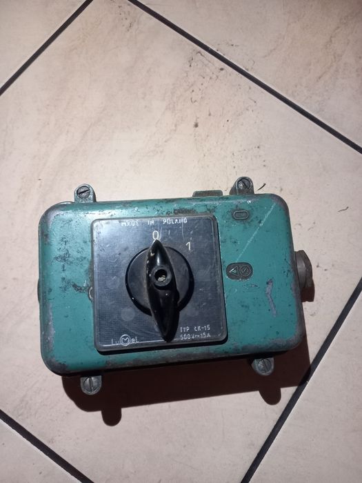 Przełącznik łącznik siłowy krzywkowy Lumel Spamel Łk-15 500V 400V