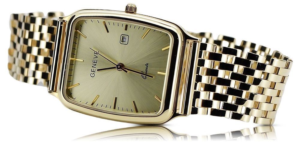 Złoty zegarek męski 14k 585 Geneve mw002y&mbw005y Gdańsk