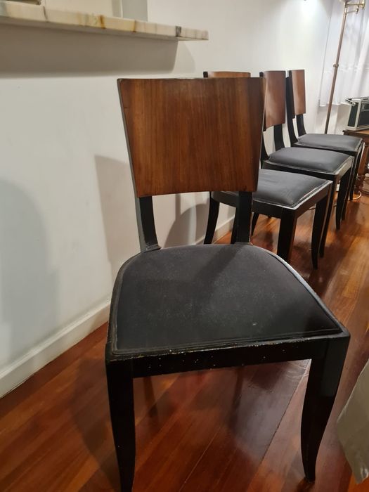 5 cadeiras Art Déco