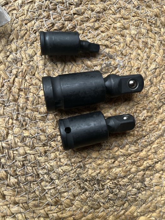 поворотні перехідники адаптери ударні 1/4 3/8 1/2 карданчик