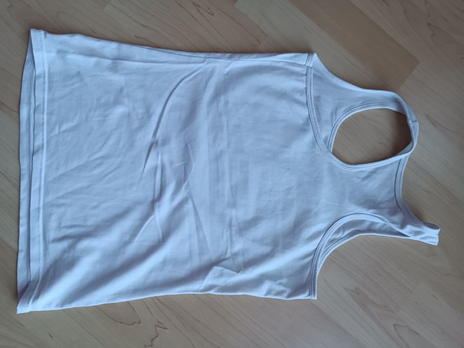 T-shirt top biały serce rozm.S/M