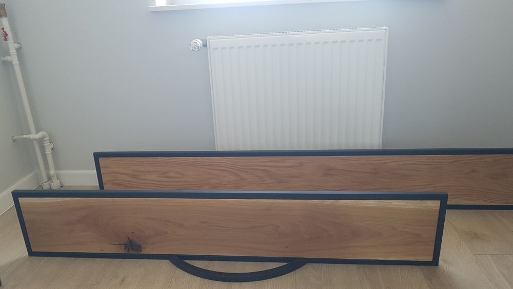 Półka dębowa loft 200 cm nowa