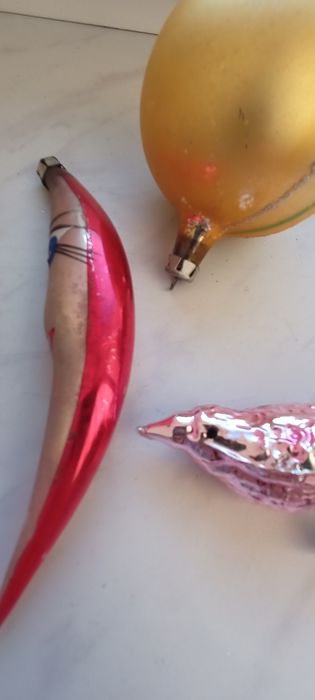 Bombki choinkowe PRL-zestaw 4 sztuki