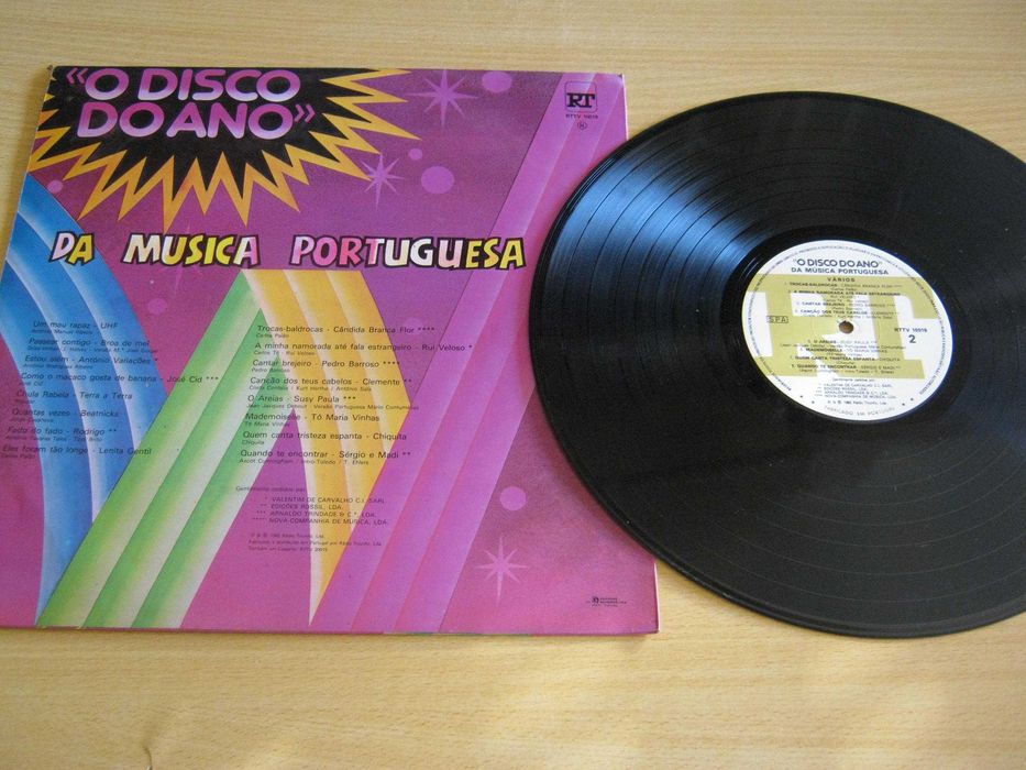 Disco Vinil LP Disco do Ano Musica Portuguesa