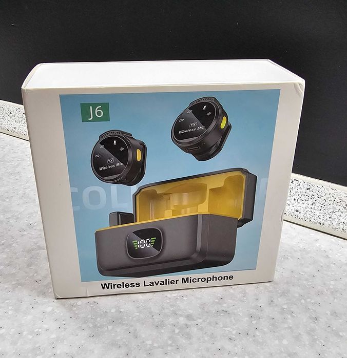 Бездротовий подвійний петличний мікрофон J6