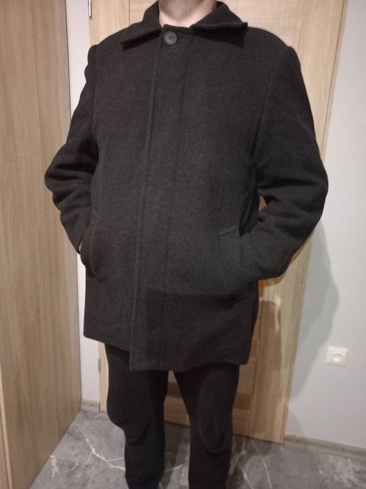 Płaszcz męski flauszowy Ocieplany roz.M