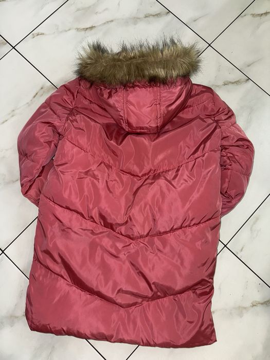 Пудровая розовая зимняя куртка пальто пуховик Y.F.K 12-13-14 (152-164)
