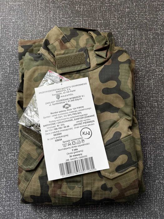 Nowy mundur polowy 124P/MON z metkami M/XXL