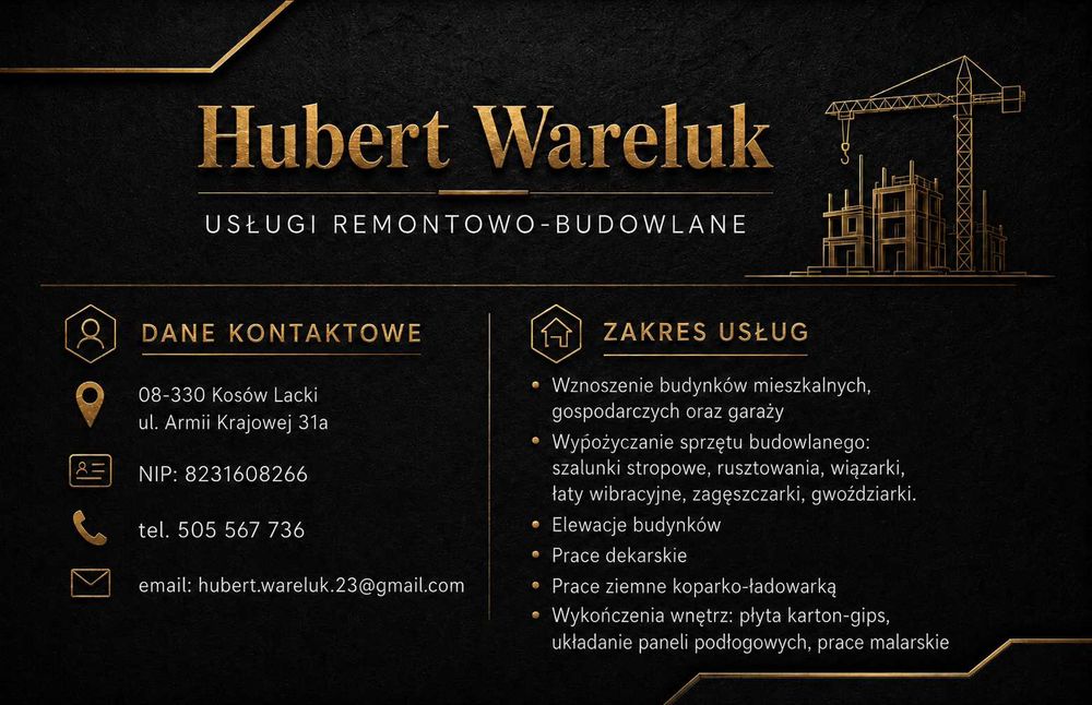 Usługi koparko-ładowarką