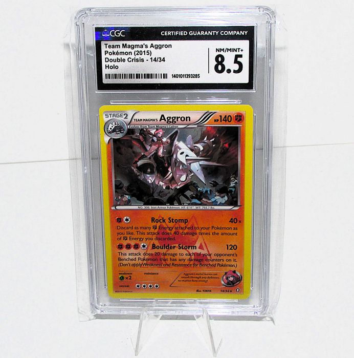 Team Magma's Aggron HOLO - CGC 8.5 - Pokémon 2015