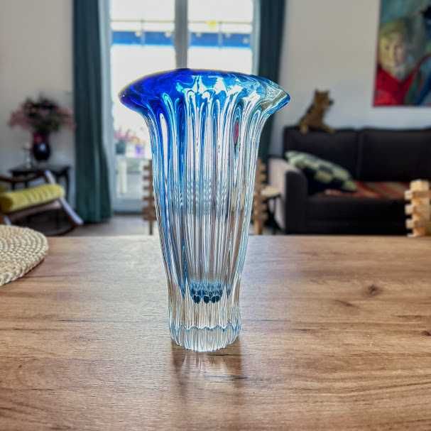 Wazon Aurum czeskie szkło Egermann/Crystal Bohemia