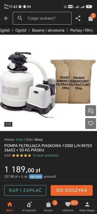 OKAZJA!!! Sprzedam basen INTEX OKAZJA!!!