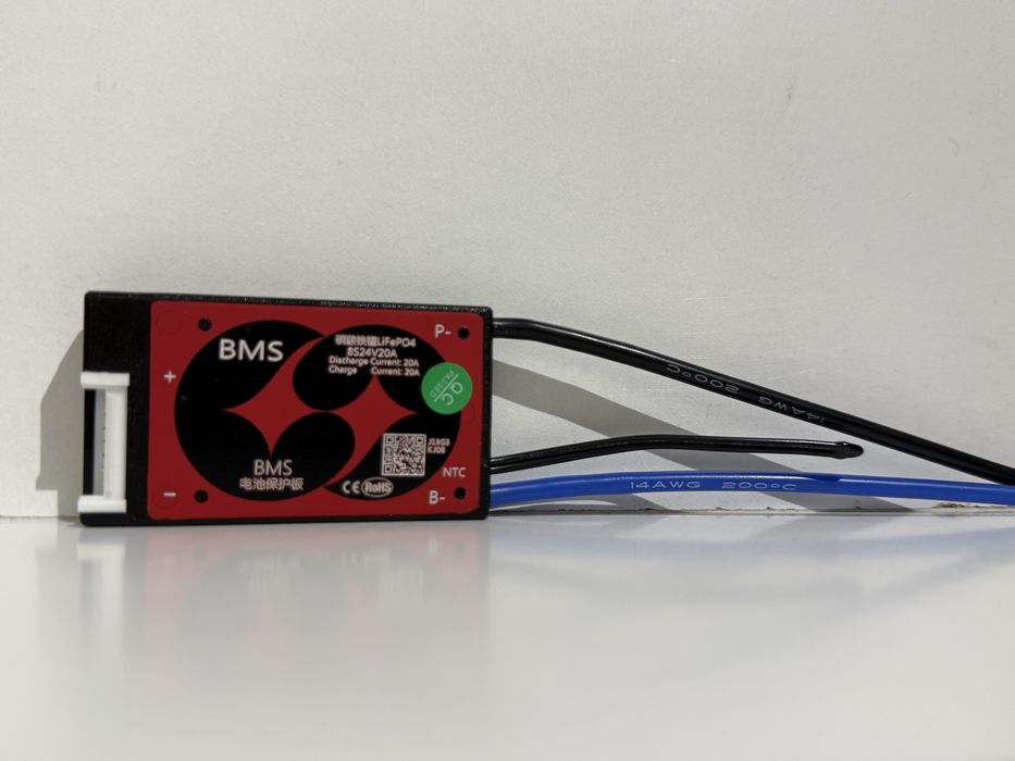 BMS Daly LiFePO4 8s 20a 24v контроллер заряду-розряду з балансиром