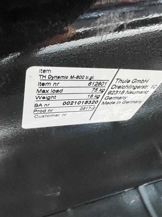 Автобокс на дах Thule Dynamic M бокс багажник рейлінги Тхуле Бокс Динамік М Бокс на дах автобагажник