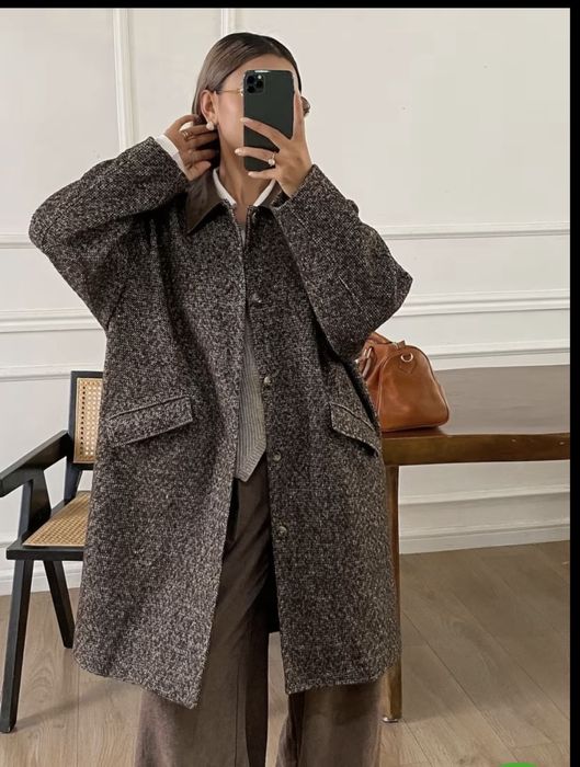 трендове шоколадне пальто